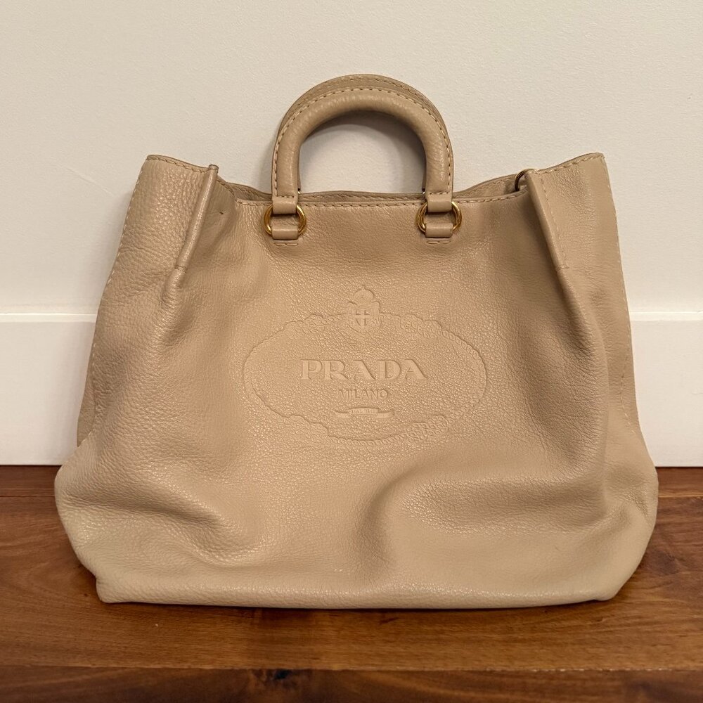 Prada Vitello Daino Leather Tote